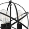 vidaXL Hanglamp rond 3xE27 zwart