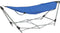 vidaXL - Hangmat - met - inklapbare - standaard - blauw