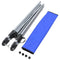 vidaXL - Hangmat - met - inklapbare - standaard - blauw