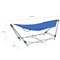 vidaXL - Hangmat - met - inklapbare - standaard - blauw