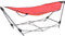 vidaXL - Hangmat - met - inklapbare - standaard - rood