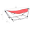 vidaXL - Hangmat - met - inklapbare - standaard - rood