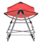 vidaXL - Hangmat - met - inklapbare - standaard - rood