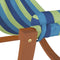 vidaXL - Hangmatschommel - voor - kinderen - stof - blauw - en - groen