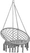 vidaXL Hangstoel 80 cm grijs