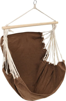 vidaXL - Hangstoel - bruin - (large)