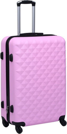 vidaXL - Harde - koffer - ABS - roze