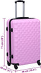 vidaXL - Harde - koffer - ABS - roze