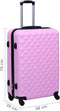 vidaXL - Harde - koffer - ABS - roze