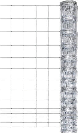 vidaXL - Hek - 50 - m - 150 - cm - gegalvaniseerd - staal - zilverkleurig