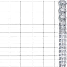 vidaXL - Hek - 50x1,6 - m - gegalvaniseerd - staal - zilverkleurig