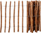 vidaXL - Hek - 90x500 - cm - hazelaarhout