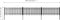 vidaXL - Hek - met - palen - 3 - st - 600x60 - cm - HKC