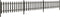 vidaXL - Hek - met - palen - 3 - st - 600x60 - cm - HKC