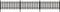 vidaXL - Hek - met - palen - 3 - st - 600x60 - cm - HKC