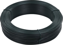 vidaXL - Hekbinddraad - 250 - m - 1,4/2 - mm - staal - zwartachtig - groen