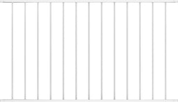 vidaXL - Hekpaneel - 1,7x0,75 - m - gepoedercoat - staal - wit