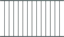 vidaXL - Hekpaneel - 1,7x1,25 - m - gepoedercoat - staal - antraciet