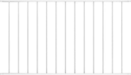 vidaXL - Hekpaneel - 1,7x1,25 - m - gepoedercoat - staal - wit