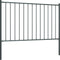 vidaXL - Hekpaneel - met - palen - 1,7x0,75 - m - gepoedercoat - staal - antraciet