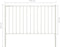 vidaXL - Hekpaneel - met - palen - 1,7x0,75 - m - gepoedercoat - staal - wit