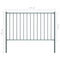 vidaXL - Hekpaneel - met - palen - 1,7x0,75 - m - gepoedercoat - staal - antraciet