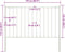 vidaXL - Hekpaneel - met - palen - 1,7x1,25 - m - gepoedercoat - staal - wit