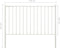 vidaXL - Hekpaneel - met - palen - 1,7x1,25 - m - gepoedercoat - staal - wit