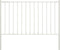 vidaXL - Hekpaneel - met - palen - 1,7x1 - m - gepoedercoat - staal - wit