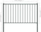 vidaXL - Hekpaneel - met - palen - 1,7x1 - m - gepoedercoat - staal - antraciet