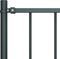 vidaXL - Hekpaneel - met - palen - 1,7x1 - m - gepoedercoat - staal - antraciet