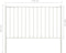 vidaXL - Hekpaneel - met - palen - 1,7x1 - m - gepoedercoat - staal - wit