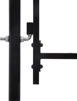 vidaXL - Hekpoort - dubbele - deur - met - speren - bovenkant - 300x150 - cm