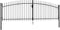 vidaXL - Hekpoort - dubbele - deur - met - speren - bovenkant - 400x175 - cm