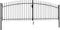 vidaXL - Hekpoort - dubbele - deur - met - speren - bovenkant - 400x150 - cm