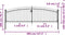 vidaXL - Hekpoort - dubbele - deur - met - speren - bovenkant - 400x200 - cm