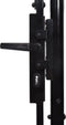 vidaXL - Hekpoort - dubbele - deur - met - speren - bovenkant - 300x150 - cm