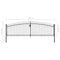 vidaXL - Hekpoort - dubbele - deur - met - speren - bovenkant - 400x150 - cm