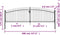 vidaXL - Hekpoort - dubbele - deur - met - speren - bovenkant - 400x175 - cm