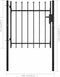 vidaXL - Hekpoort - met - speerpunten - 100x75 - cm