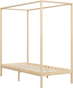 vidaXL - Hemelbedframe - massief - grenenhout - 100x200 - cm