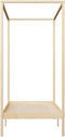 vidaXL - Hemelbedframe - massief - grenenhout - 100x200 - cm