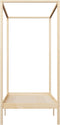 vidaXL - Hemelbedframe - massief - grenenhout - 100x200 - cm