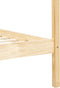 vidaXL - Hemelbedframe - massief - grenenhout - 100x200 - cm