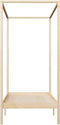 vidaXL - Hemelbedframe - massief - grenenhout - 100x200 - cm