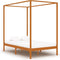 vidaXL - Hemelbedframe - massief - grenenhout - honingbruin - 120x200 - cm