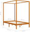 vidaXL - Hemelbedframe - massief - grenenhout - honingbruin - 120x200 - cm