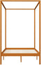 vidaXL - Hemelbedframe - massief - grenenhout - honingbruin - 120x200 - cm