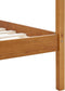 vidaXL - Hemelbedframe - massief - grenenhout - honingbruin - 90x200 - cm