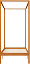 vidaXL - Hemelbedframe - massief - grenenhout - honingbruin - 90x200 - cm